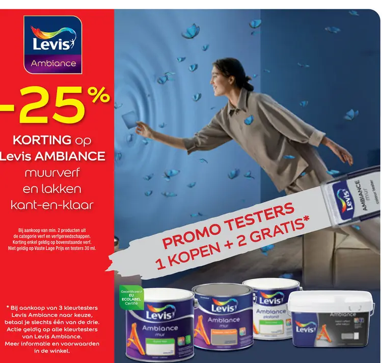 Promotie: Levis Ambiance muurverf en lakken kant-en-kla