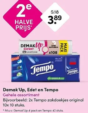 Aanbieding: Demak'Up, Edet en Tempo