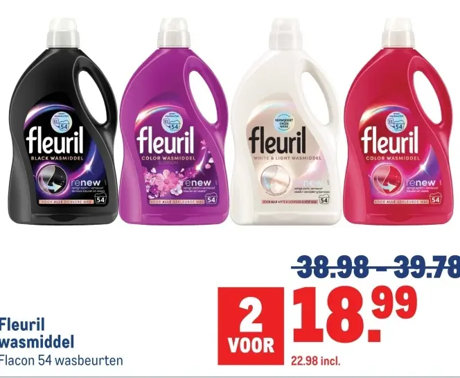 Aanbieding: Fleuril wasmiddel