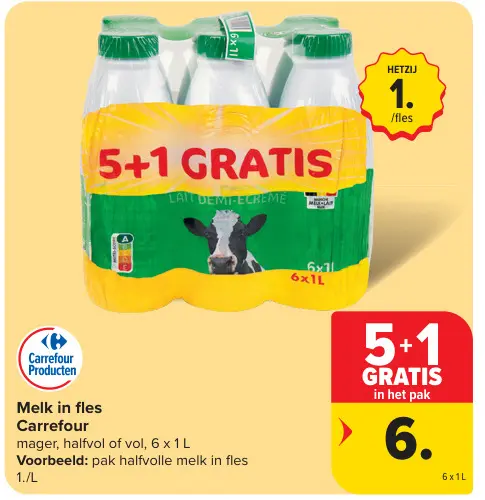 Promotie: Melk in fles