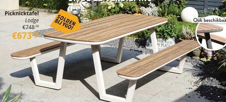 Promotie: Picknicktafel Lodge