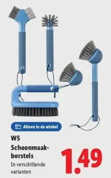 Aanbieding: Schoonmaakborstels