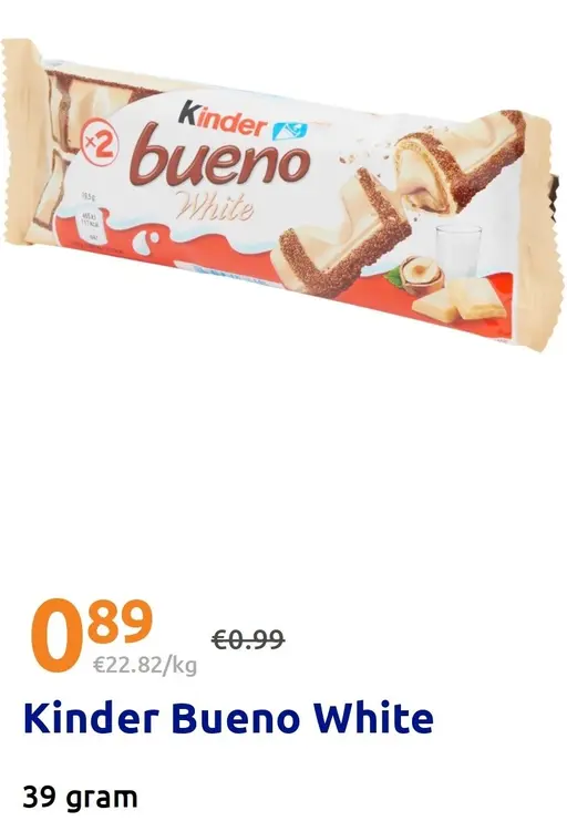 Promotie: Kinder Bueno White