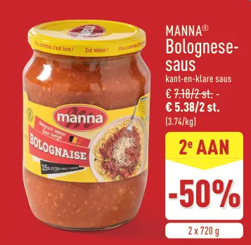 Promotie: Bolognese-saus