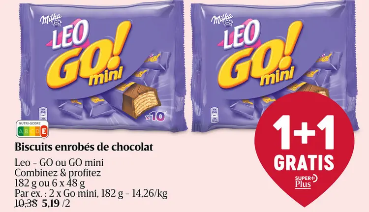 Offre: Biscuits enrobés de chocolat