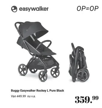 Aanbieding: Buggy Easywalker Rockey L Pure Black