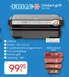 Promotie: Contact-grill GR-2500