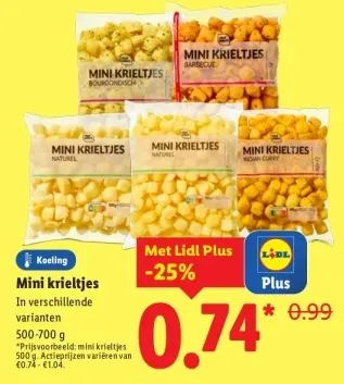 Aanbieding: Mini krieltjes