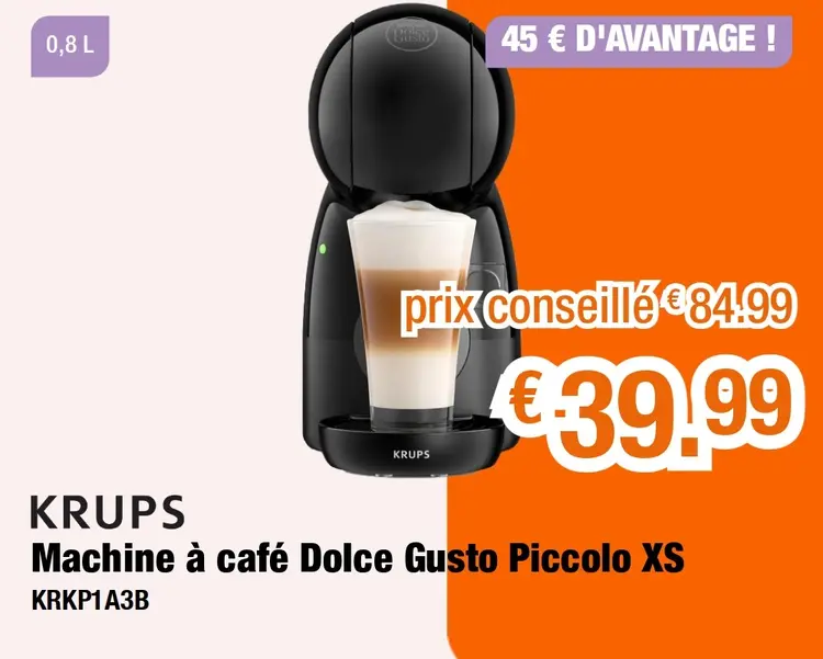 Offre: Machine à café Dolce Gusto Piccolo XS