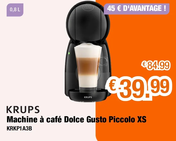 Offre: Machine à café Dolce Gusto Piccolo XS