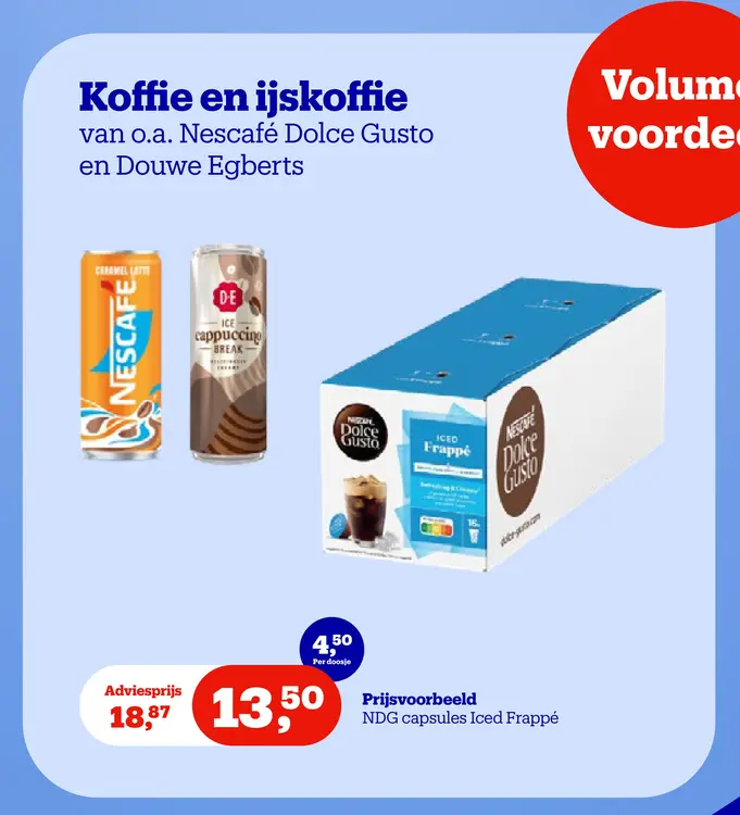 Aanbieding: Koffie en ijskoffie