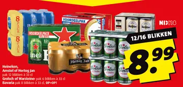 Aanbieding: Heineken, Amstel of Hertog Jan, Grolsch of Wa