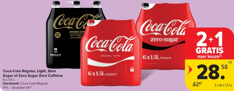Promotie: Regular, Light, Zero Sugar Of Zero Sugar Zero Caffeine