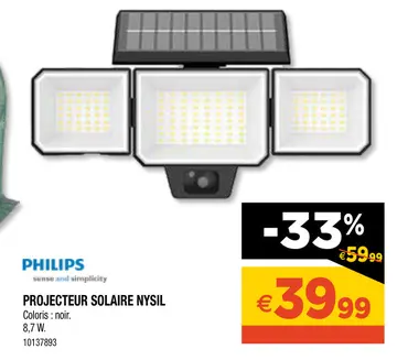Aanbieding: PROJECTEUR SOLAIRE NYSIL