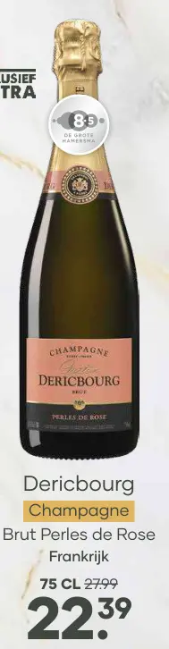 Aanbieding: Champagne Dericbourg Brut Perles de Rose