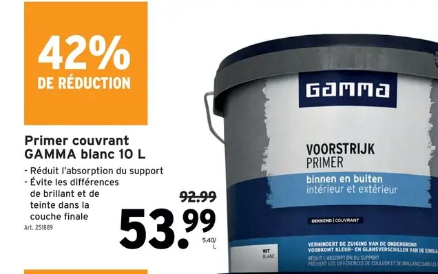 Offre: Primer couvrant