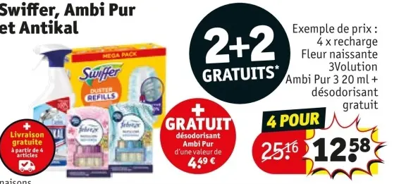 Offre: Swiffer, Ambi Pur et Antikal