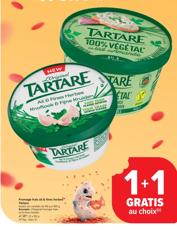 Offre: Fromage frais ail & fines herbes