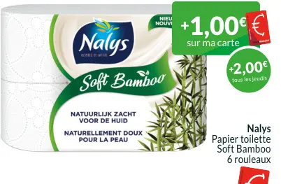 Offre: Papier toilette Soft Bamboo