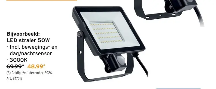Promotie: LED straler 50W