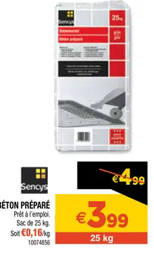 Aanbieding: BÉTON PRÉPARÉ
