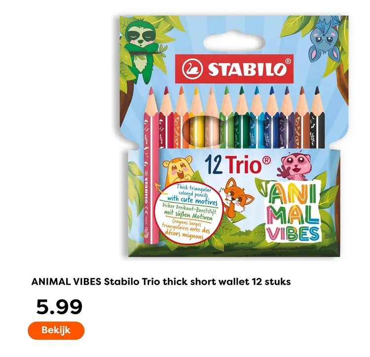 Aanbieding: Stabilo Trio thick short wallet