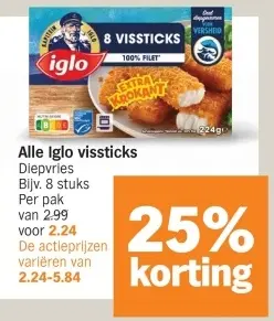 Aanbieding: Alle Iglo vissticks
