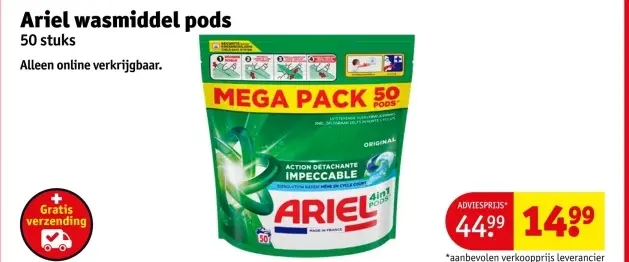 Aanbieding: wasmiddel pods