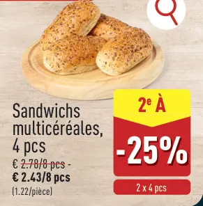 Offre: Sandwichs multicéréales