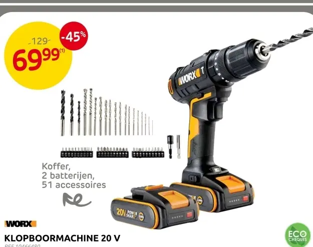 Promotie: Klopboormachine 20 v