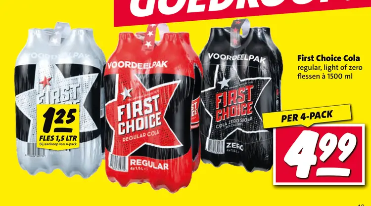 Aanbieding: First Choice Cola