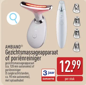 Promotie: Gezichtsmassageapparaat of poriënreiniger