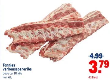 Aanbieding: Tonnies varkensspareribs