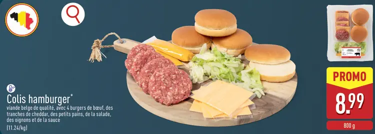 Offre: Colis hamburger