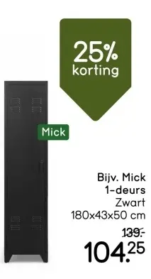 Aanbieding: Mick 1-deurs