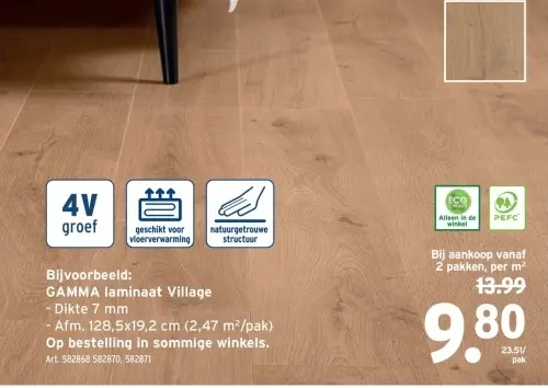 Promotie: GAMMA laminaat Village