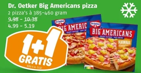 Aanbieding: Big Americans pizza