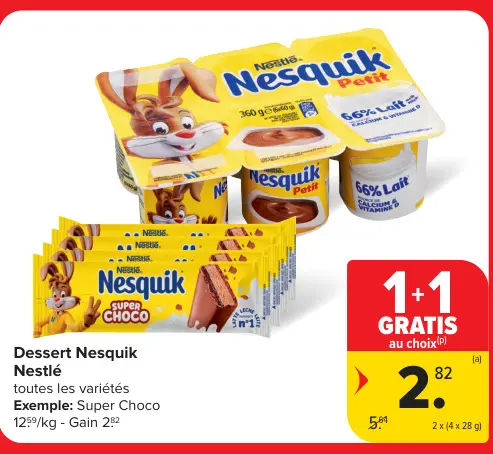 Offre: Dessert Nesquik