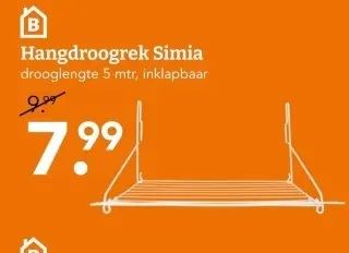 Aanbieding: Hangdroogrek Simia