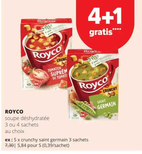 Offre: ROYCO soupe déshydratée