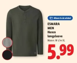 Aanbieding: Heren longsleeve