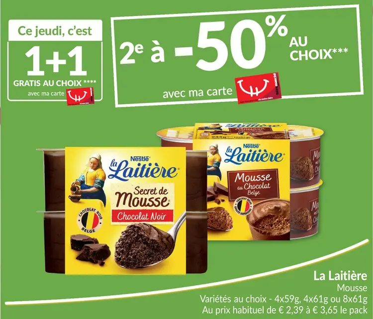 Offre: Mousse au chocolat
