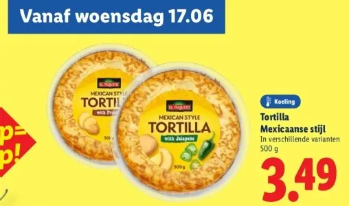 Aanbieding: Tortilla Mexicaanse stijl