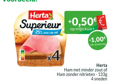 Promotie: Superieur Ham met minder zout of Ham zonder nitrieten