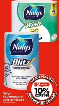 Aanbieding: Nalys Keukenpapier Blitz of Maxirol