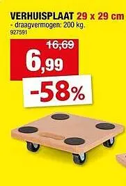 Promotie: Verhuisplaat