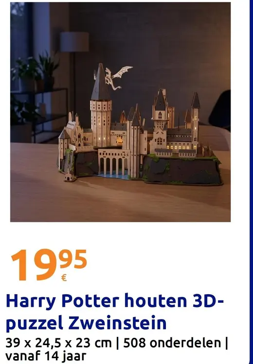 Aanbieding: Houten 3D-puzzel Zweinstein