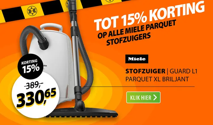Aanbieding: Miele Guard L1 Parquet XL Briljantwit