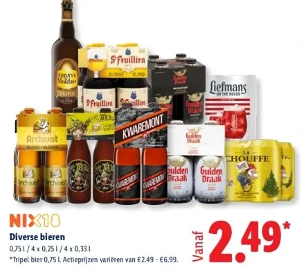 Aanbieding: Diverse bieren