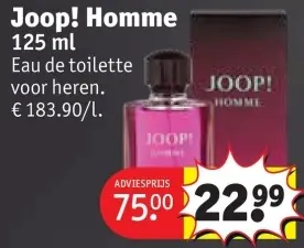Promotie: Joop! Homme
